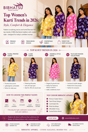 Top Women's Kurti Trends in 2026: Style, Comfort &amp; Elegance