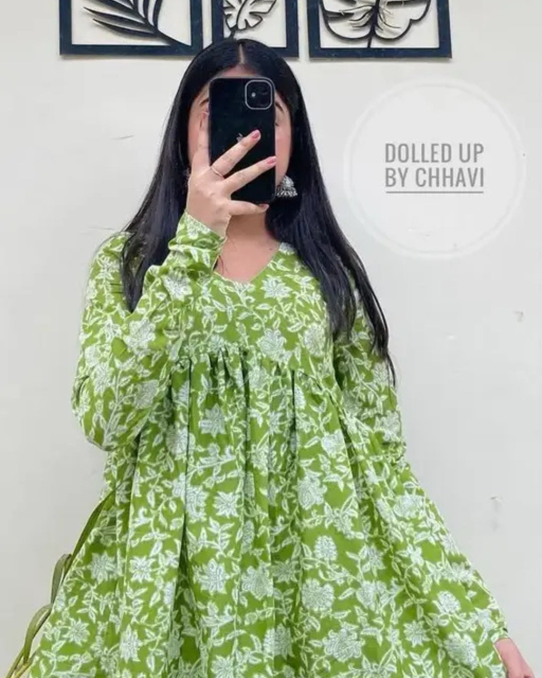 Beautiful Trendy V NECK Green Top